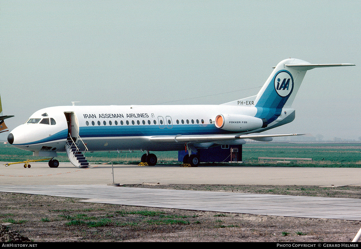 Aircraft Photo of PH-EXR | Fokker F28-1000 Fellowship | Iran Asseman Airlines | AirHistory.net #115387