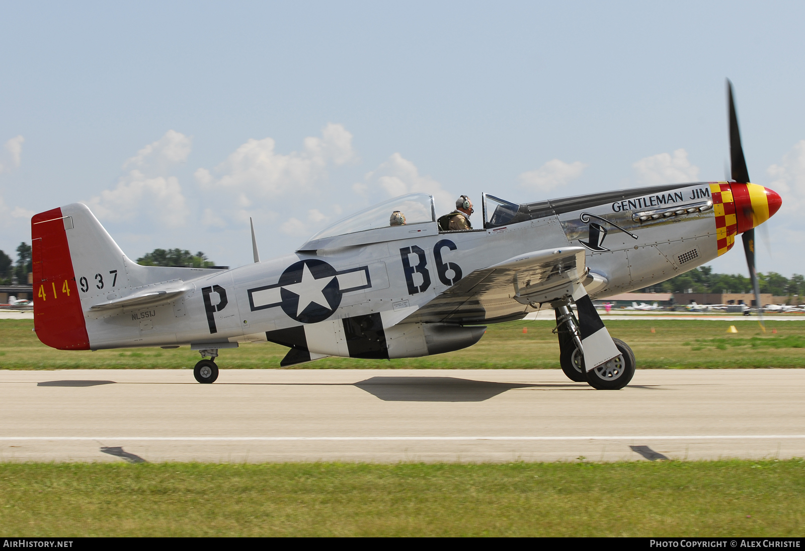 Aircraft Photo of N551J / NL551J / 414937 | North American P-51D Mustang | USA - Air Force | AirHistory.net #115489