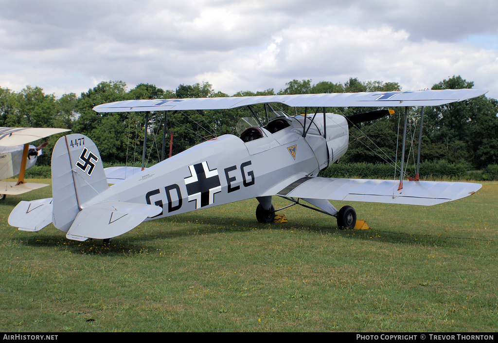 Aircraft Photo of G-RETA / 4477 | CASA 1.131E Jungmann | Germany - Air Force | AirHistory.net #115553