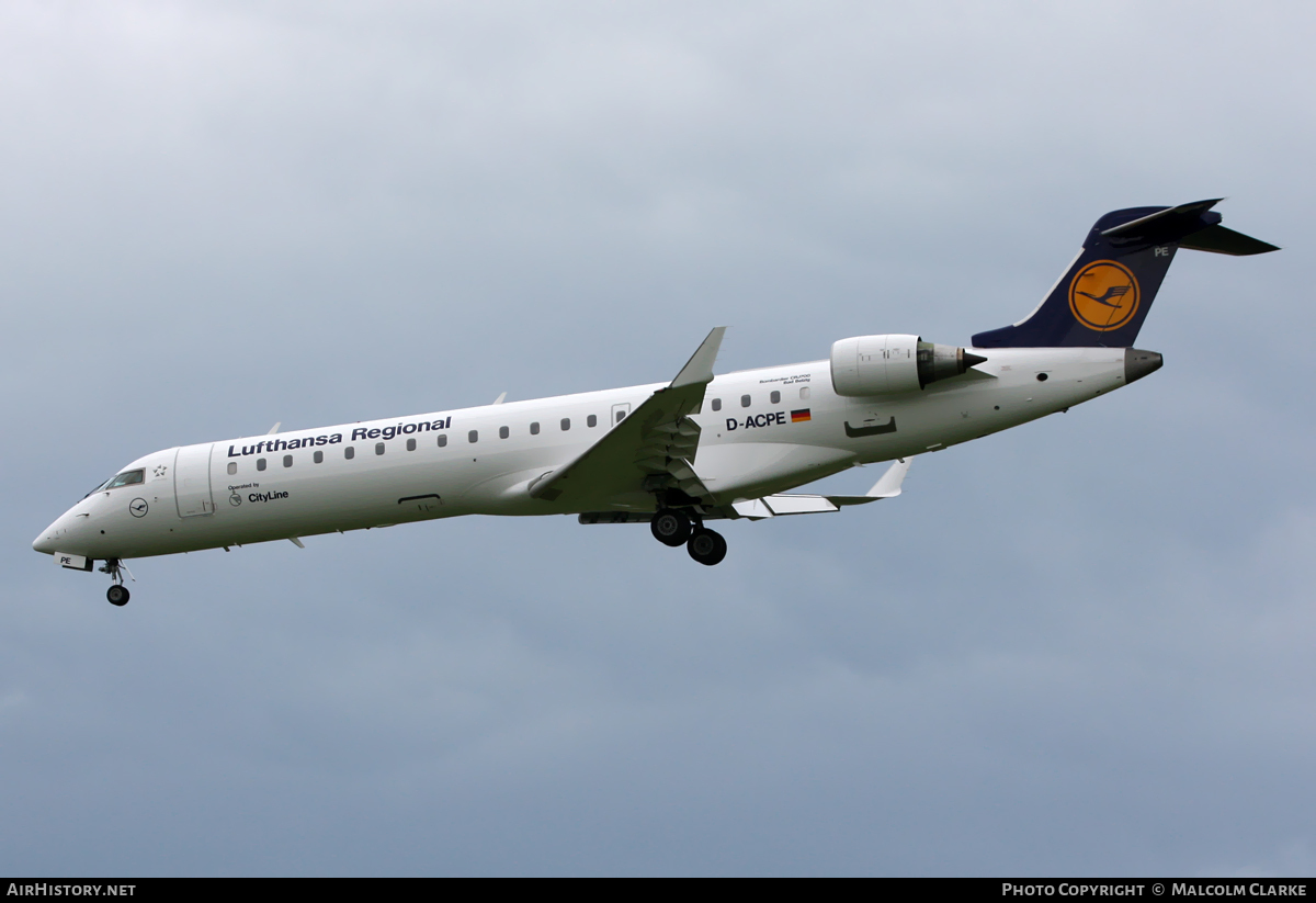Aircraft Photo of D-ACPE | Bombardier CRJ-701ER (CL-600-2C10) | Lufthansa Regional | AirHistory.net #115566