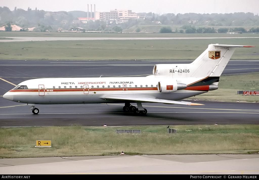 Aircraft Photo of RA-42406 | Yakovlev Yak-42D | Meta Aviotransport Macedonia | AirHistory.net #115640