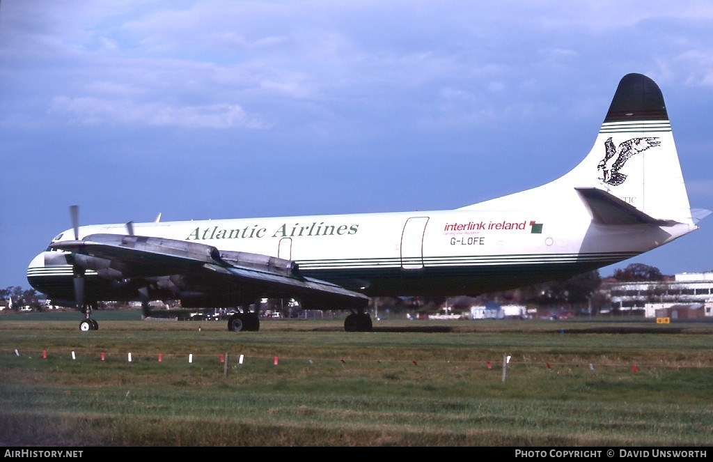 Aircraft Photo of G-LOFE | Lockheed L-188C(F) Electra | Atlantic Airlines | AirHistory.net #115650