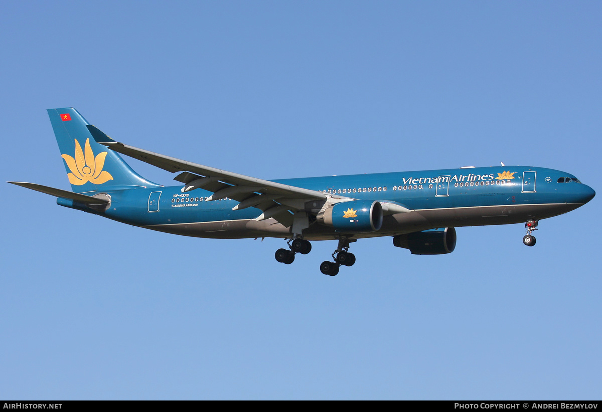 Aircraft Photo of VN-A376 | Airbus A330-223 | Vietnam Airlines | AirHistory.net #115672