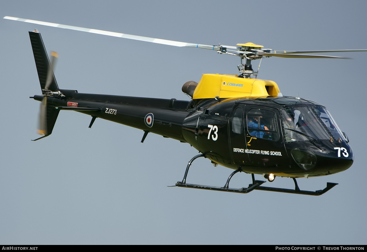 Aircraft Photo of ZJ273 | Eurocopter AS-350BB Squirrel HT1 | UK - Air Force | AirHistory.net #115712