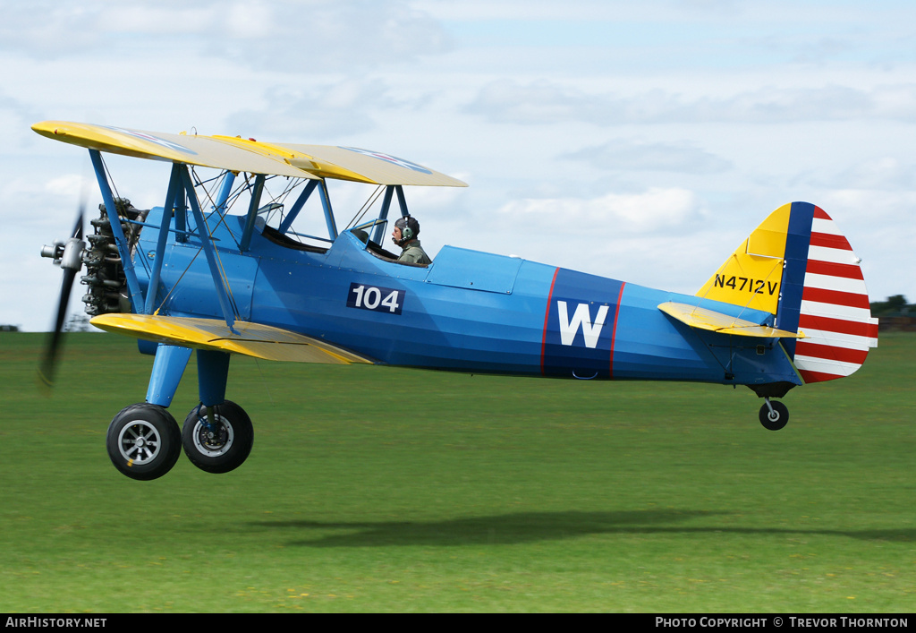 Aircraft Photo of N4712V | Boeing PT-13D/R985 Kaydet (E75) | USA - Army | AirHistory.net #115716