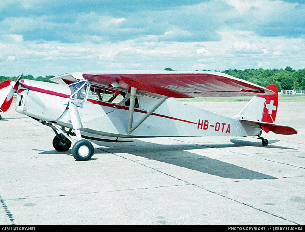 Aircraft Photo of HB-OTA | De Havilland D.H. 85 Leopard Moth | AirHistory.net #115757