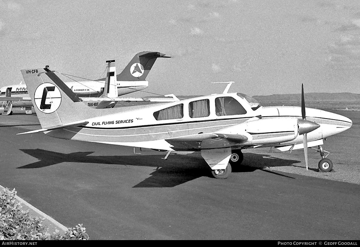 Aircraft Photo of VH-CFB | Beech C55 Baron (95-C55) | Civil Flying Services | AirHistory.net #115934