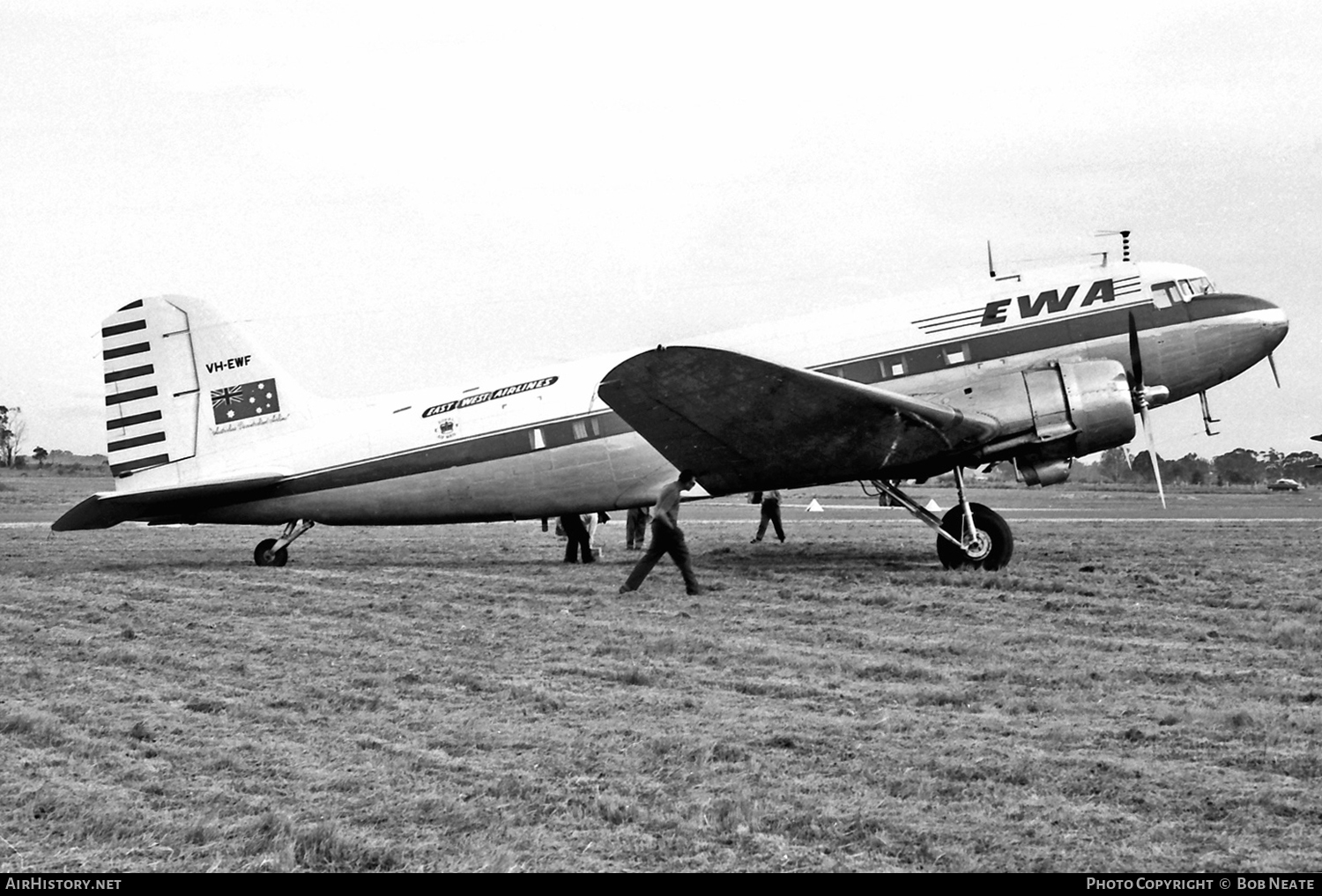 Aircraft Photo of VH-EWF | Douglas DC-3(C) | East-West Airlines | AirHistory.net #116059