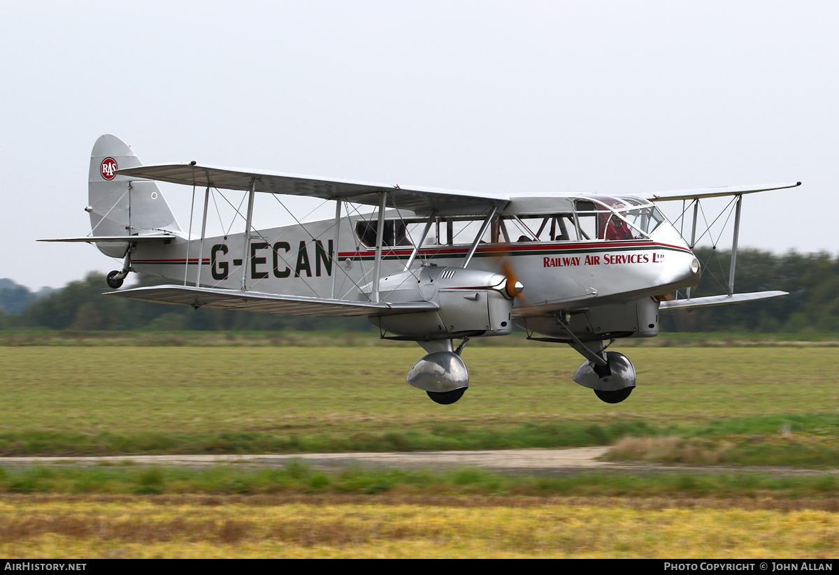 Aircraft Photo of G-ECAN | De Havilland D.H. 84A Dragon 3 | Railway Air Services | AirHistory.net #116063