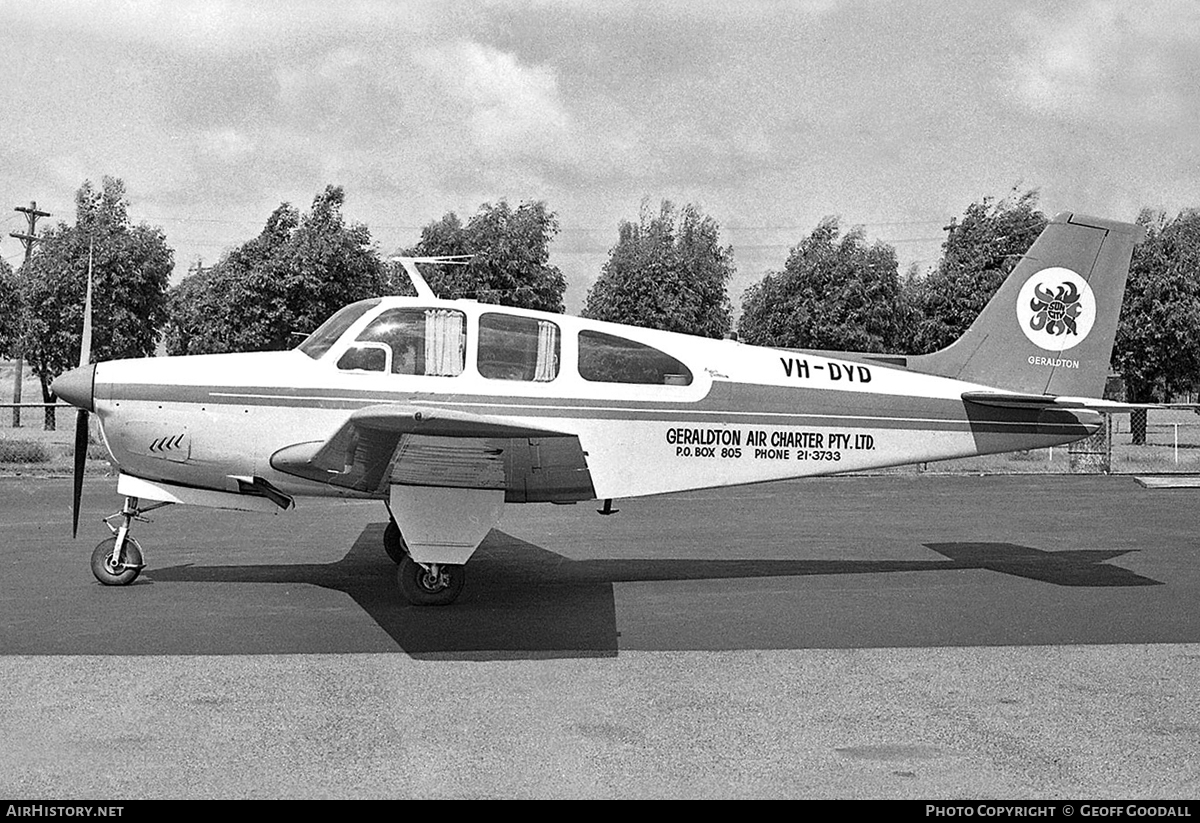 Aircraft Photo of VH-DYD | Beech C33 Debonair | Geraldton Air Charter | AirHistory.net #116096