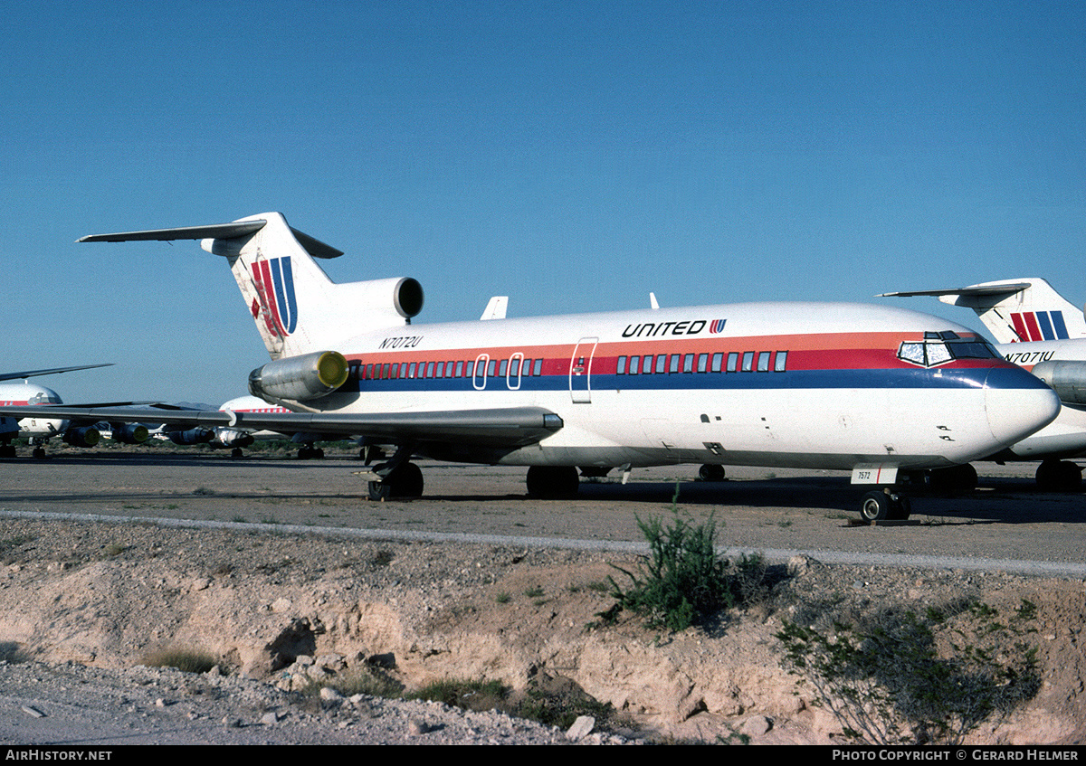 Aircraft Photo of N7072U | Boeing 727-22 | United Airlines | AirHistory.net #116132