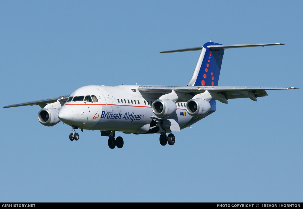 Aircraft Photo of OO-DJZ | British Aerospace Avro 146-RJ85 | Brussels Airlines | AirHistory.net #116149