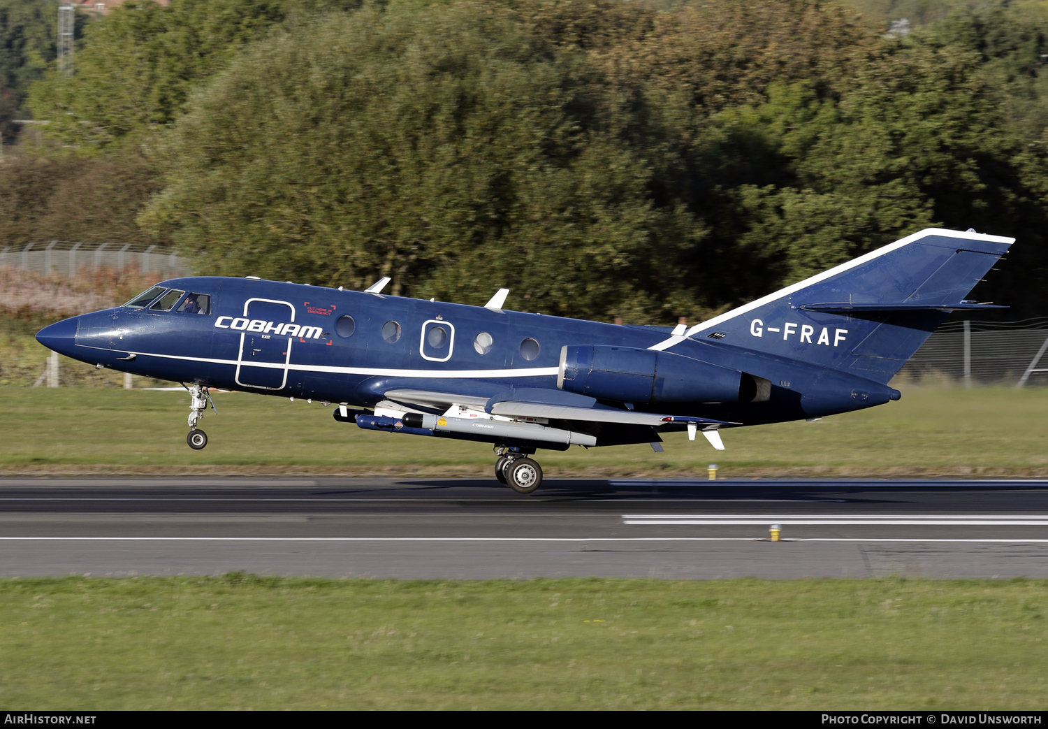 Aircraft Photo of G-FRAF | Dassault Falcon 20E | Cobham Aviation Services | AirHistory.net #116255