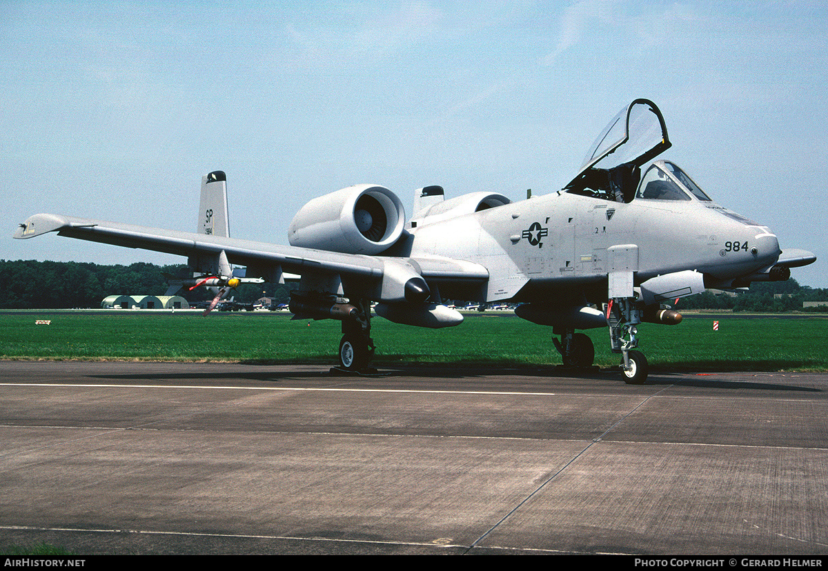 Aircraft Photo of 81-0984 / AF81-984 | Fairchild A-10A Thunderbolt II | USA - Air Force | AirHistory.net #116338