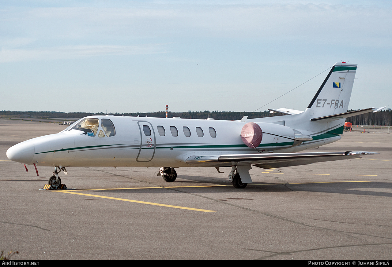 Aircraft Photo of E7-FRA | Cessna 550 Citation Bravo | AirHistory.net #116360