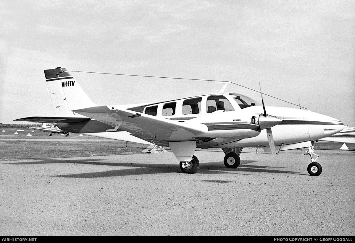 Aircraft Photo of VH-ETV | Beech 58 Baron | AirHistory.net #116447