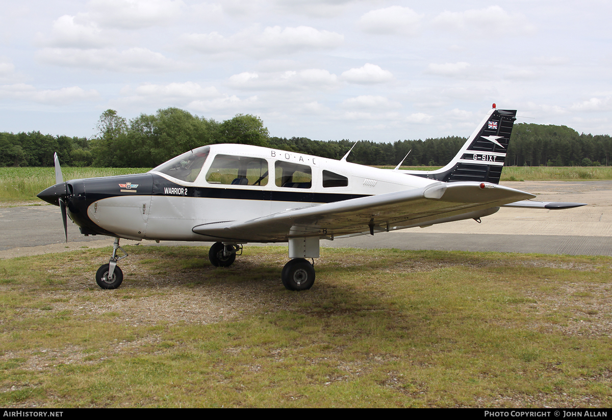 Aircraft Photo of G-SIXT | Piper PA-28-161 Warrior II | BOAC - British Overseas Airways Corporation | AirHistory.net #116457