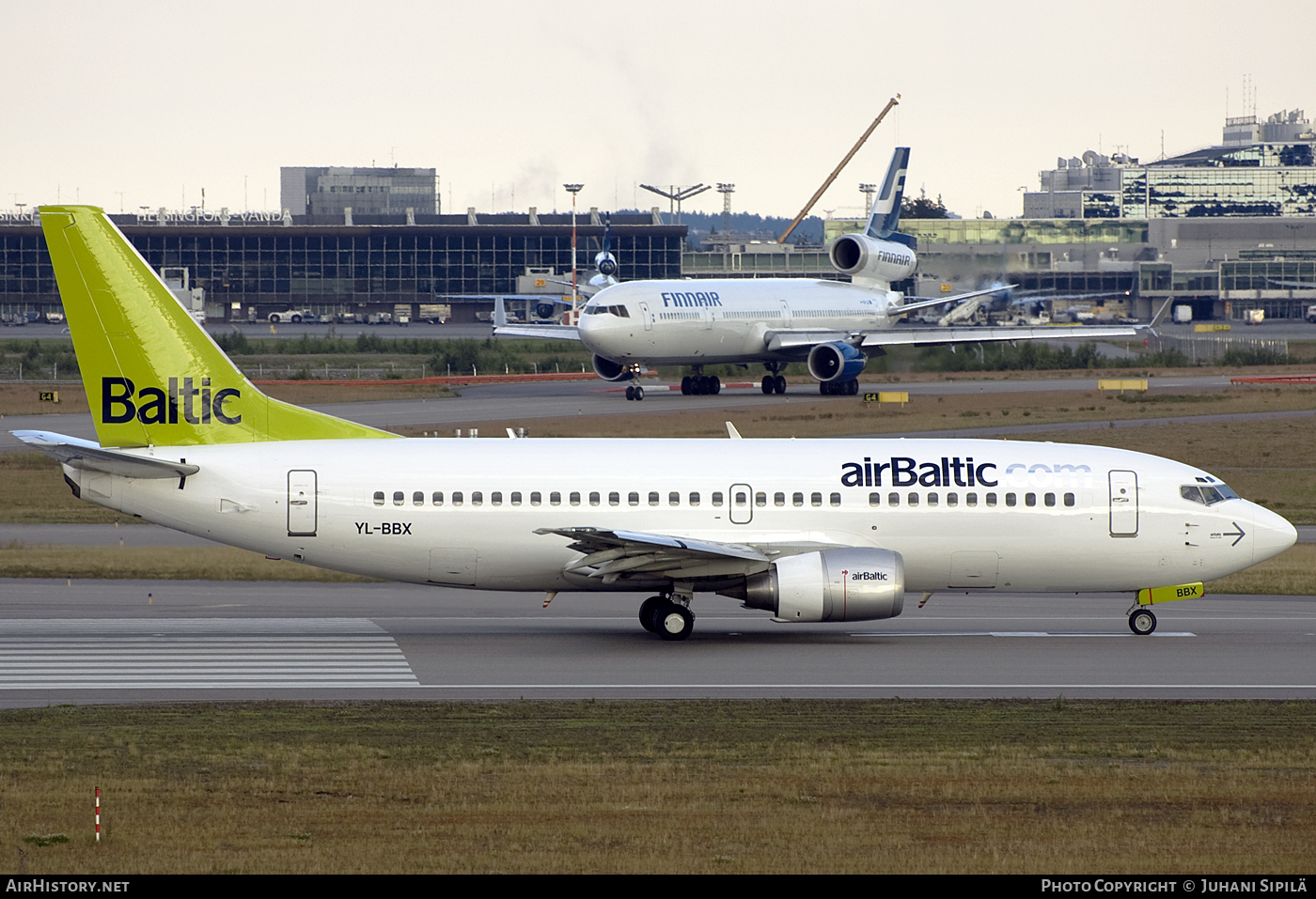Aircraft Photo of YL-BBX | Boeing 737-36Q | AirBaltic | AirHistory.net #116499