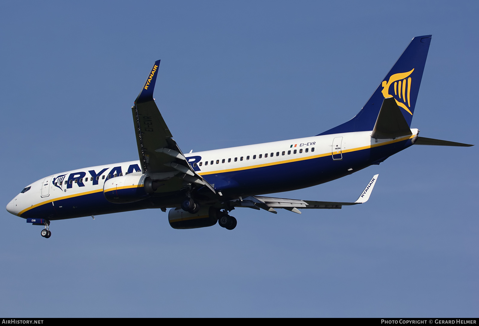 Aircraft Photo of EI-EVR | Boeing 737-8AS | Ryanair | AirHistory.net #116505