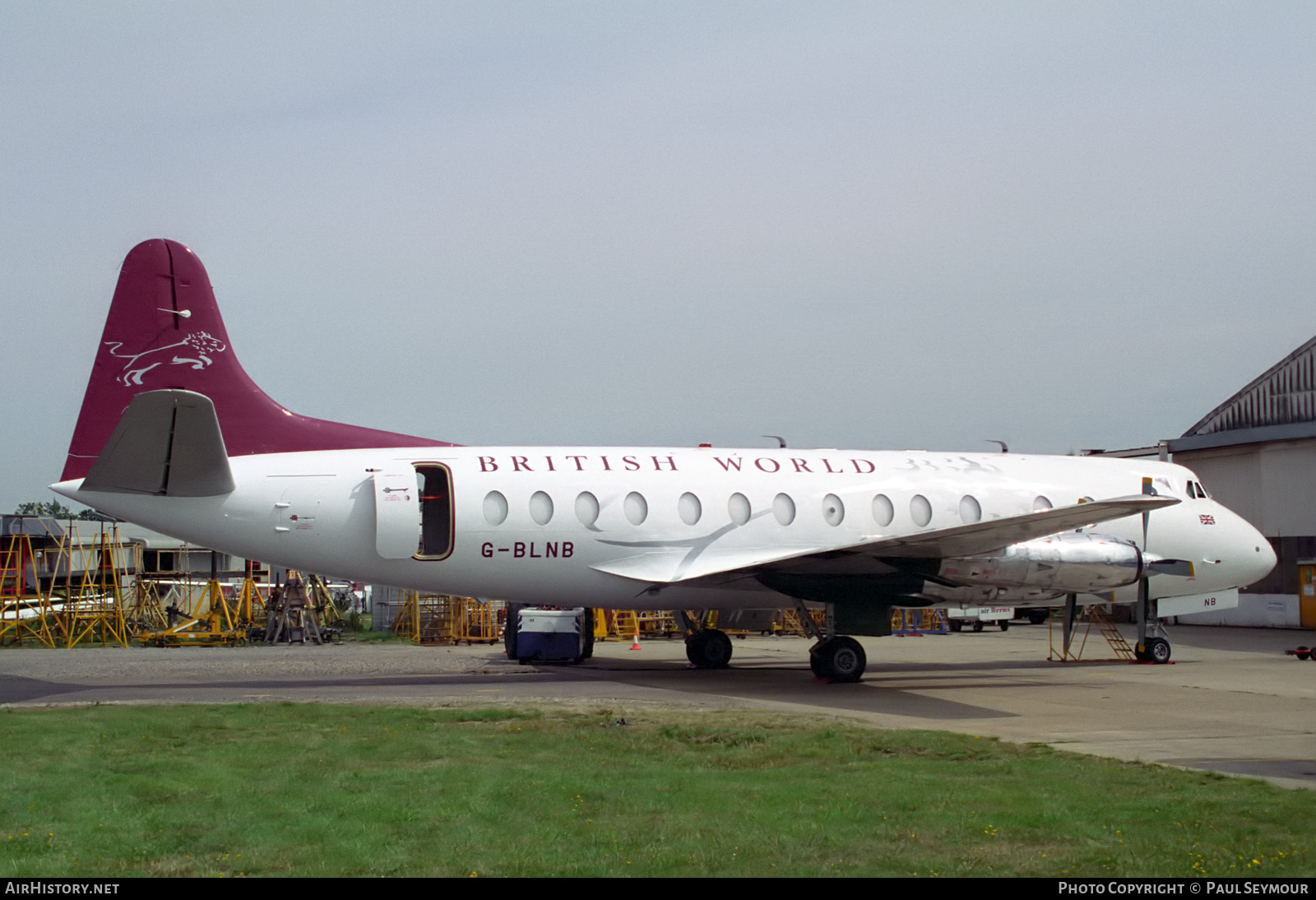 Aircraft Photo of G-BLNB | Vickers 802 Viscount | British World Airlines | AirHistory.net #116533