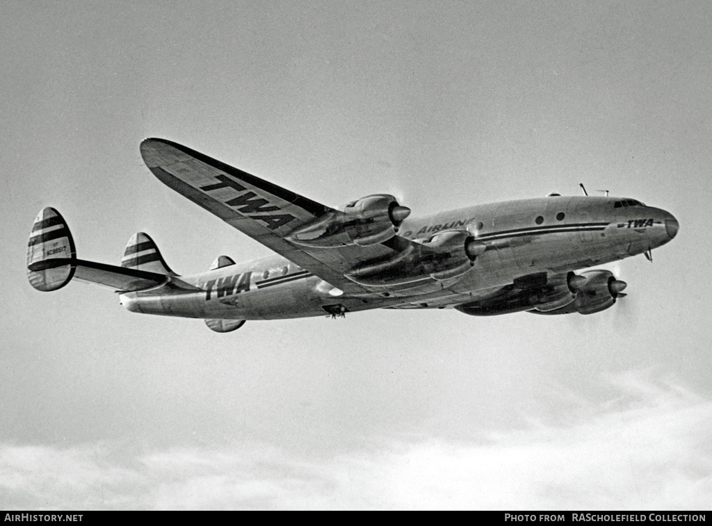 Aircraft Photo of NC86517 | Lockheed L-049 Constellation | Trans World Airline - TWA | AirHistory.net #116541