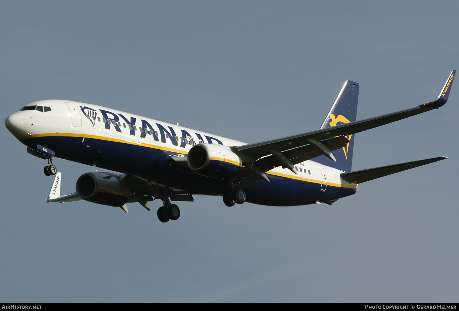 Aircraft Photo of EI-FRG | Boeing 737-8AS | Ryanair | AirHistory.net #116548