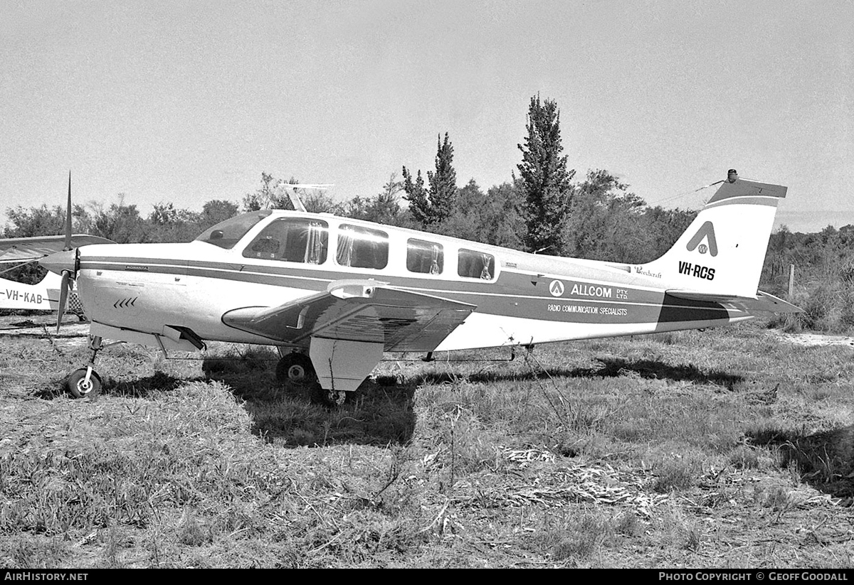Aircraft Photo of VH-RCS | Beech A36 Bonanza 36 | Allcom | AirHistory.net #116644