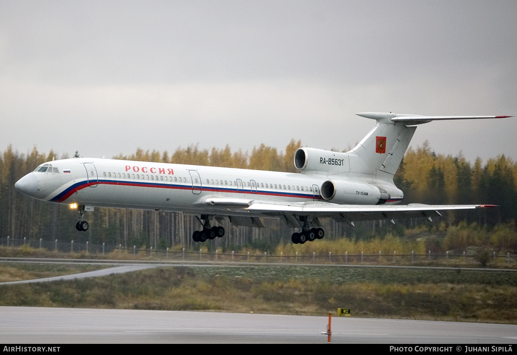 Aircraft Photo of RA-85631 | Tupolev Tu-154M | Rossiya - Special Flight Detachment | AirHistory.net #116702