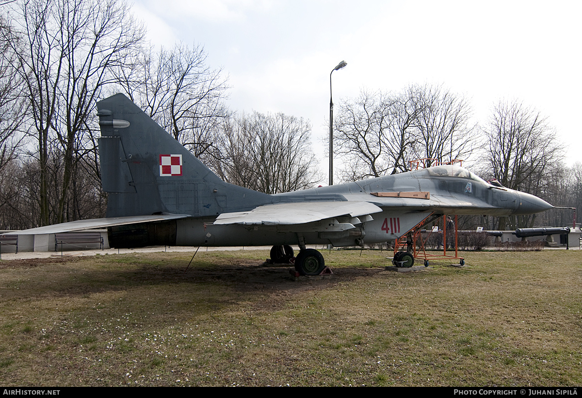 Aircraft Photo of 4111 | Mikoyan-Gurevich MiG-29G (9-12A) | Poland - Air Force | AirHistory.net #116725