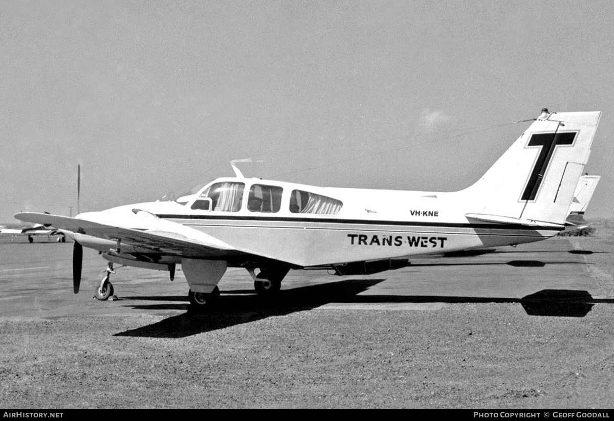Aircraft Photo of VH-KNE | Beech D55 Baron | Trans West Airlines | AirHistory.net #116806
