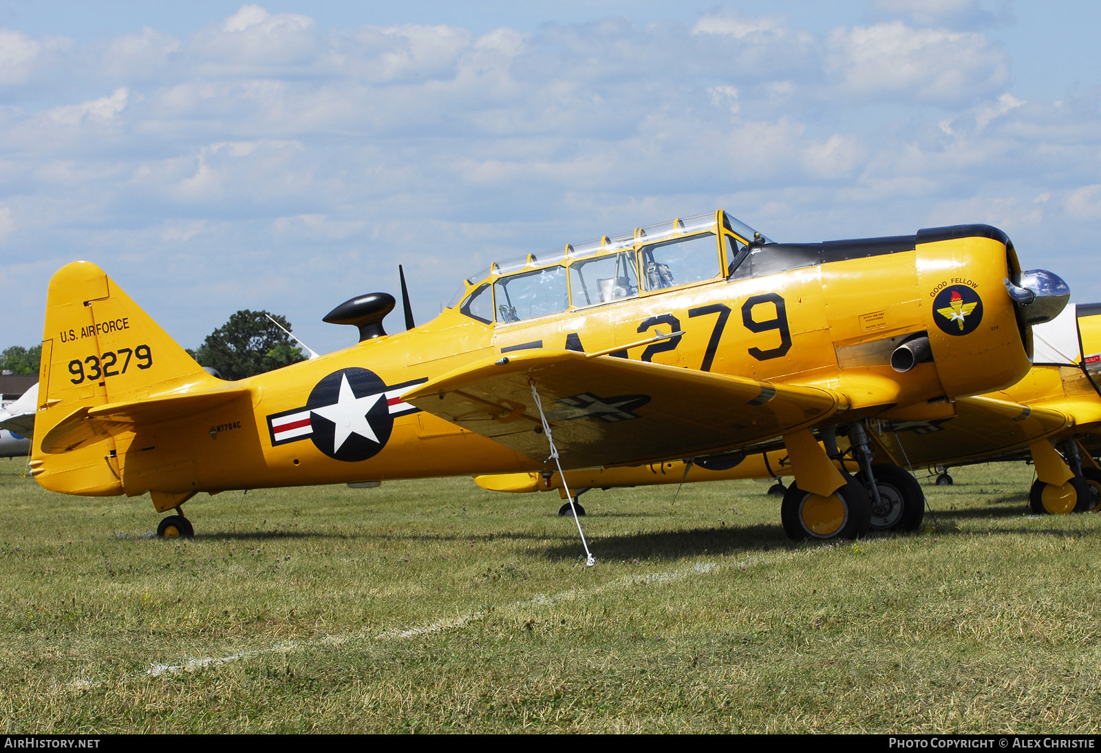 Aircraft Photo of N7704C / 93279 | North American T-6G Texan | USA - Air Force | AirHistory.net #116854
