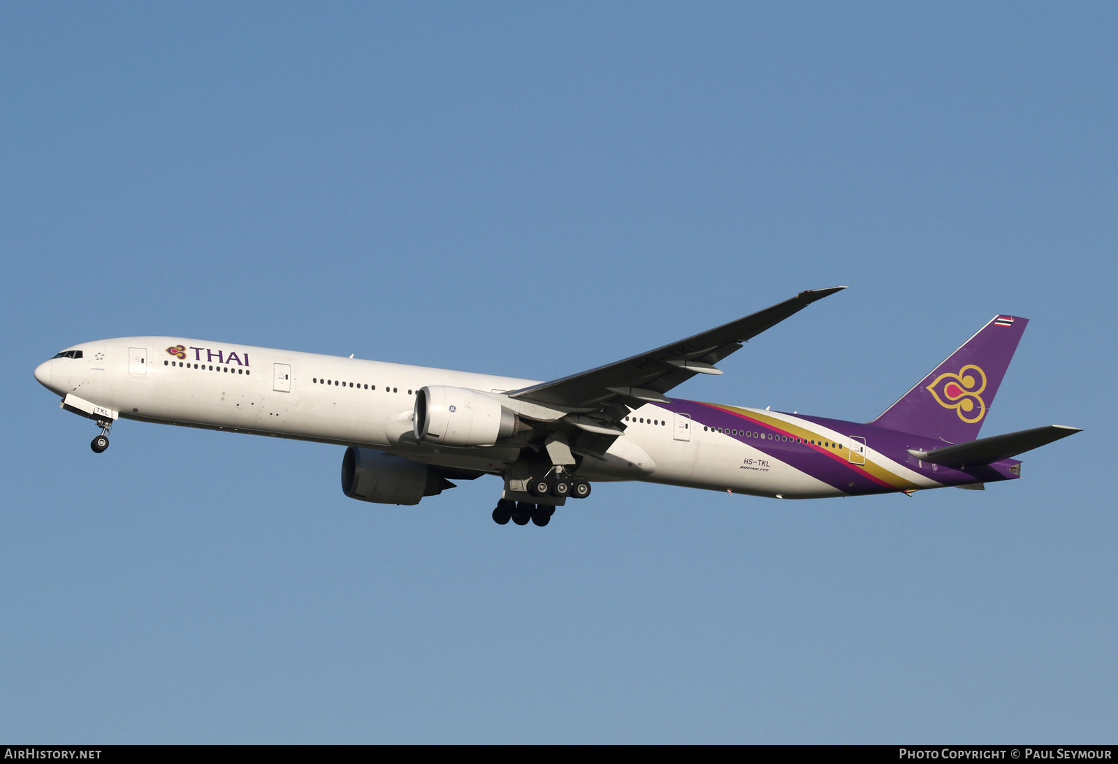 Aircraft Photo of HS-TKL | Boeing 777-3AL/ER | Thai Airways International | AirHistory.net #116894