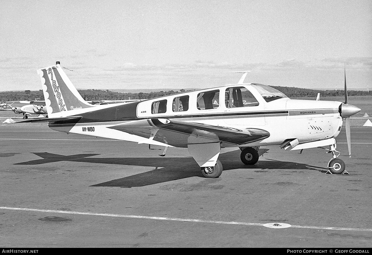 Aircraft Photo of VH-WBO | Beech A36 Bonanza 36 | Airwork Australia | AirHistory.net #116998