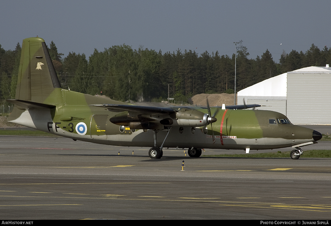 Aircraft Photo of FF-3 | Fokker F27-400M Troopship | Finland - Air Force | AirHistory.net #117067