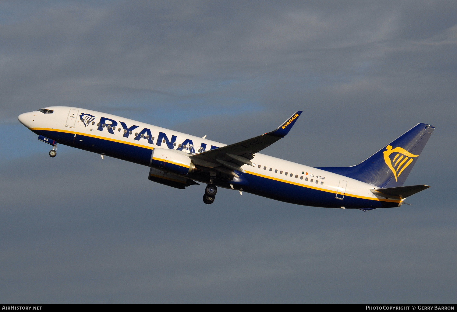 Aircraft Photo of EI-GXN | Boeing 737-800 | Ryanair | AirHistory.net #117137