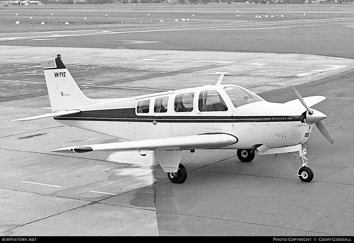Aircraft Photo of VH-TYZ | Beech 36 Bonanza 36 | AirHistory.net #117174