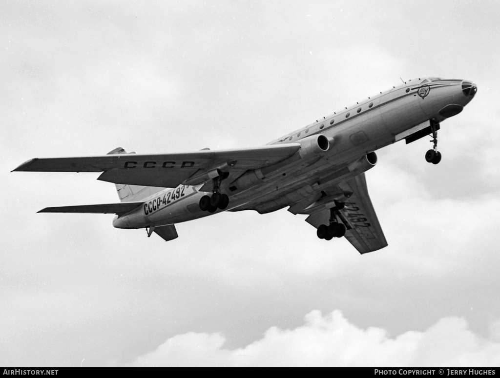 Aircraft Photo of CCCP-42492 | Tupolev Tu-104B | Aeroflot | AirHistory.net #117240