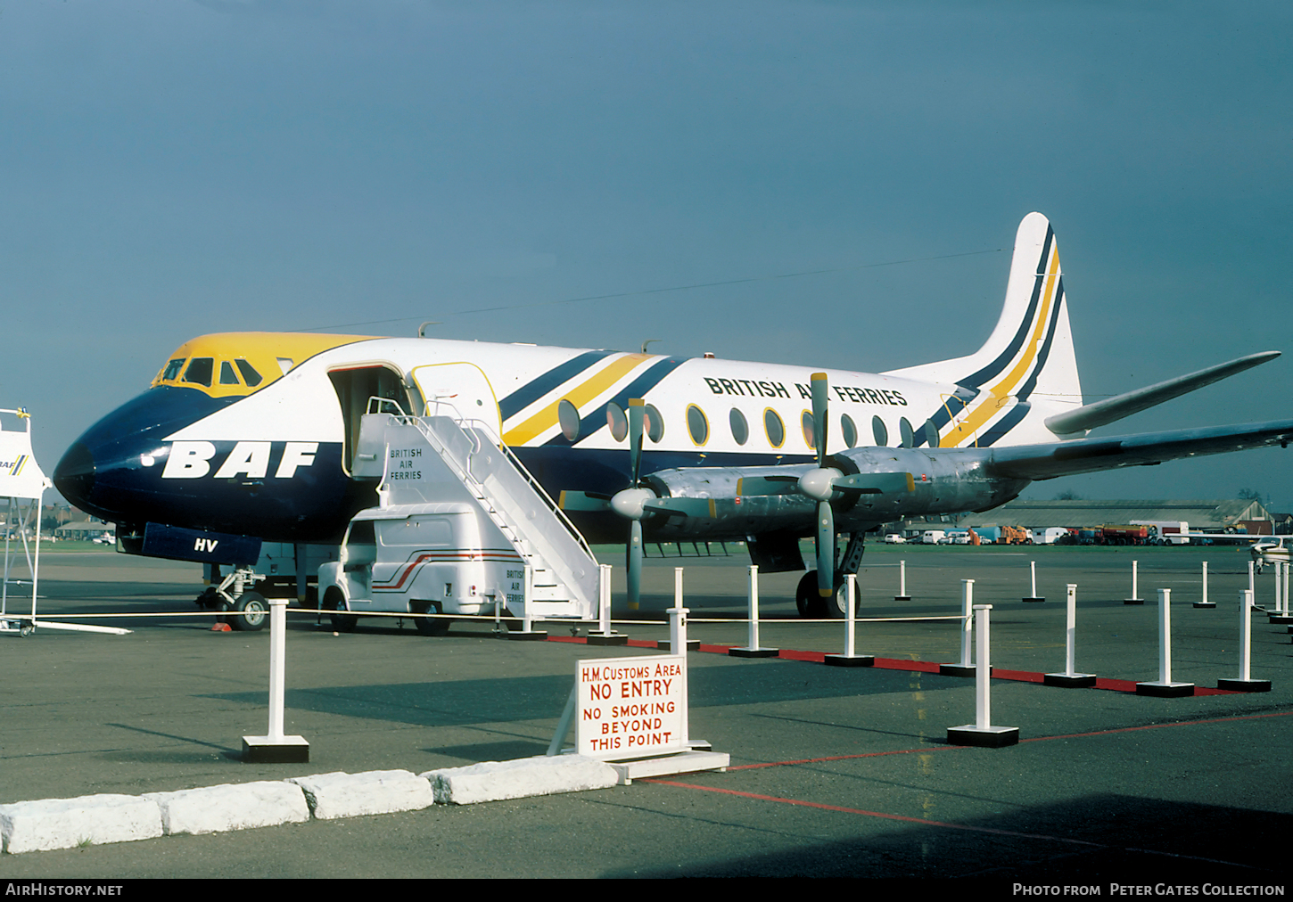 Aircraft Photo of G-AOHV | Vickers 802 Viscount | British Air Ferries - BAF | AirHistory.net #117245