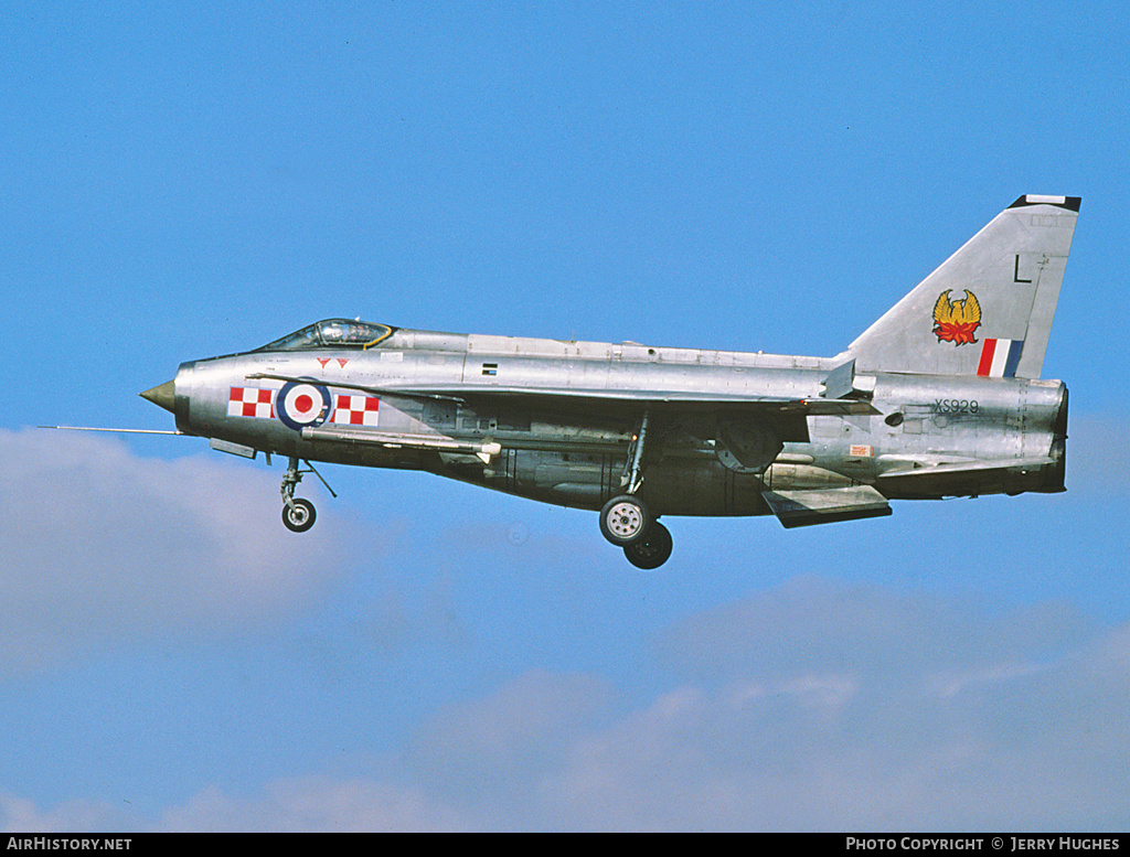 Aircraft Photo of XS929 | English Electric Lightning F6 | UK - Air Force | AirHistory.net #117263