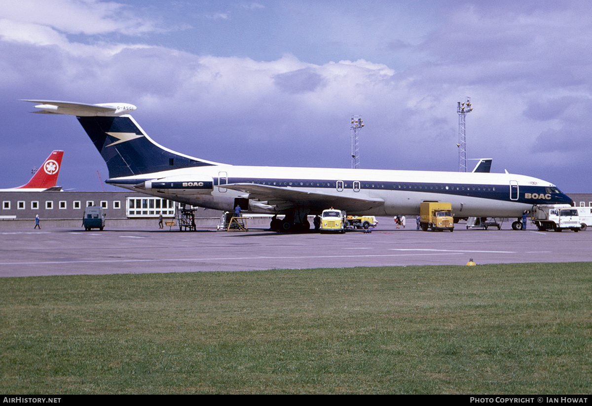 Aircraft Photo of G-ASGI | Vickers Super VC10 Srs1151 | BOAC - British Overseas Airways Corporation | AirHistory.net #117270