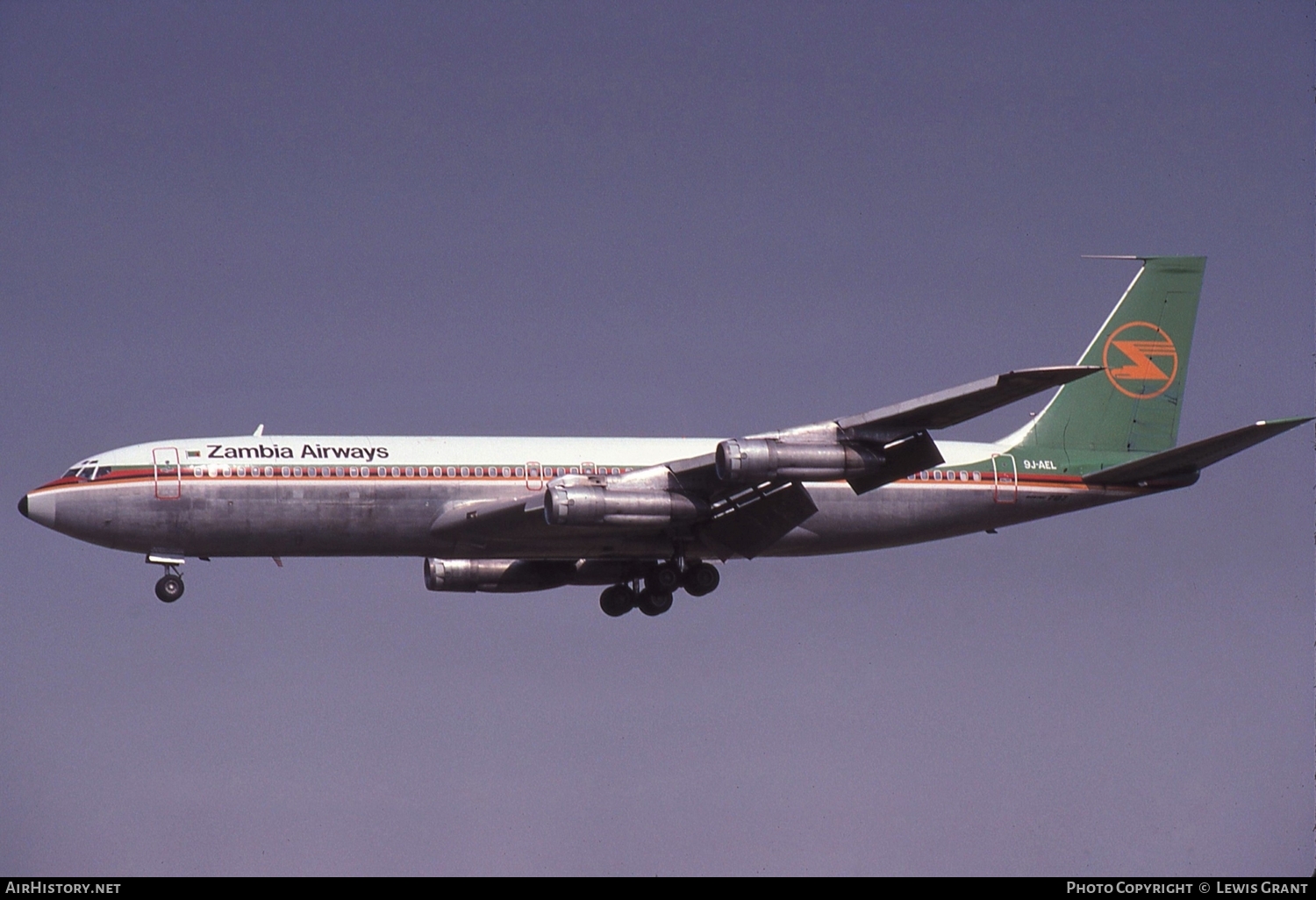 Aircraft Photo of 9J-AEL | Boeing 707-338C | Zambia Airways | AirHistory.net #117289