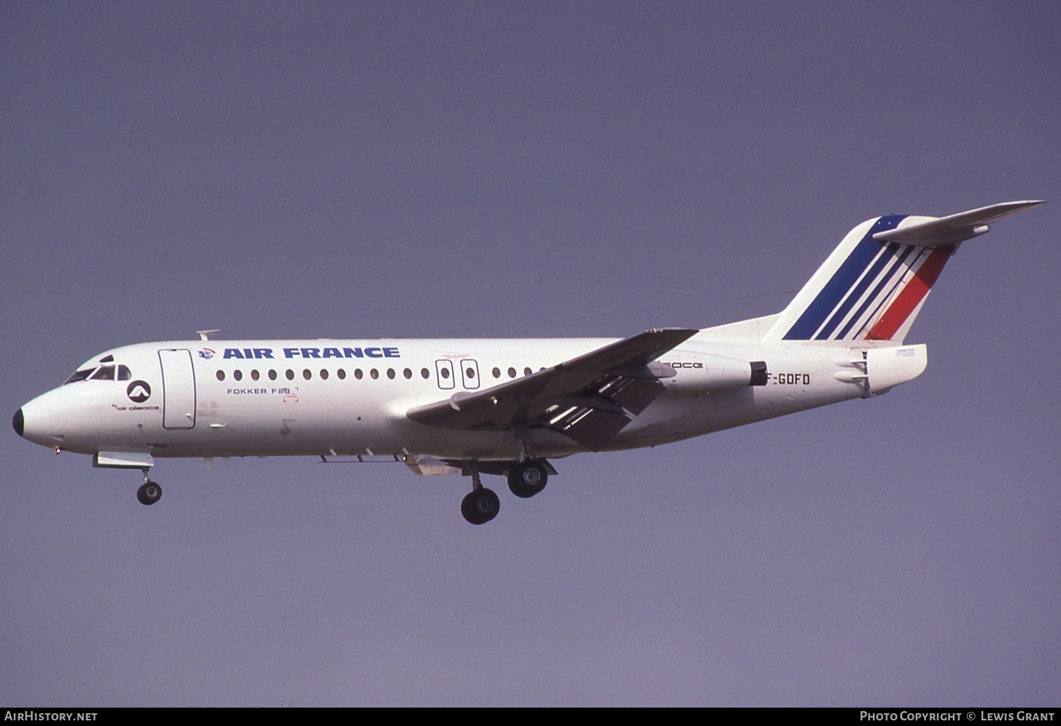 Aircraft Photo of F-GDFD | Fokker F28-4000 Fellowship | Air France | AirHistory.net #117299