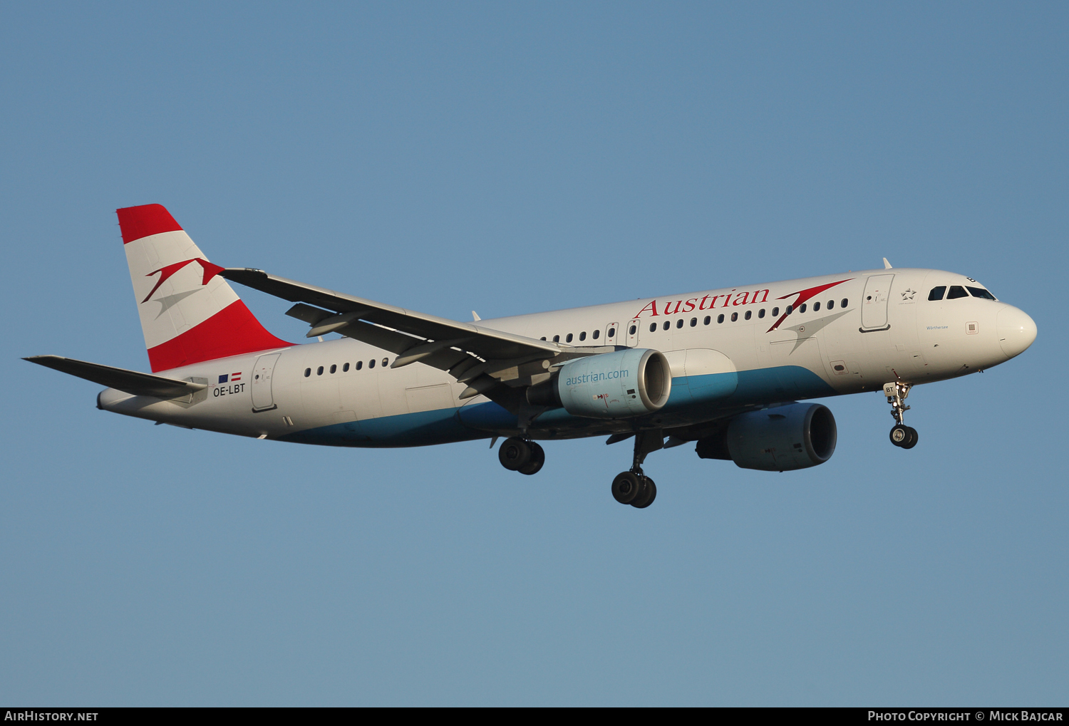 Aircraft Photo of OE-LBT | Airbus A320-214 | Austrian Airlines | AirHistory.net #117342