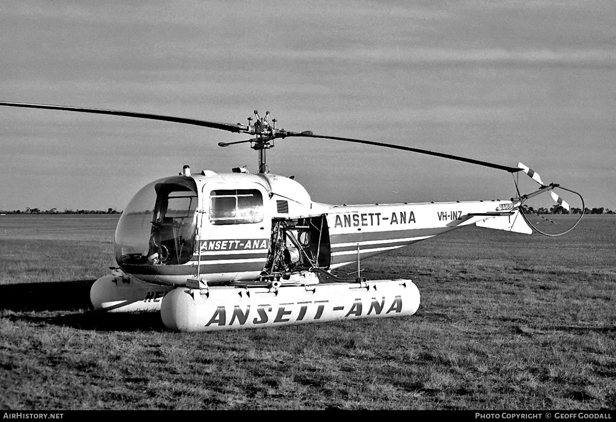 Aircraft Photo of VH-INZ | Bell 47J-2 Ranger | Ansett - ANA | AirHistory.net #117387