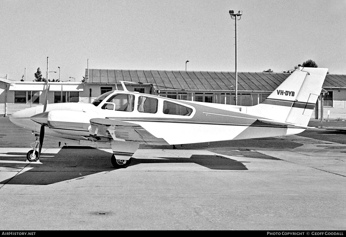Aircraft Photo of VH-DYB | Beech C55 Baron (95-C55) | AirHistory.net #117402