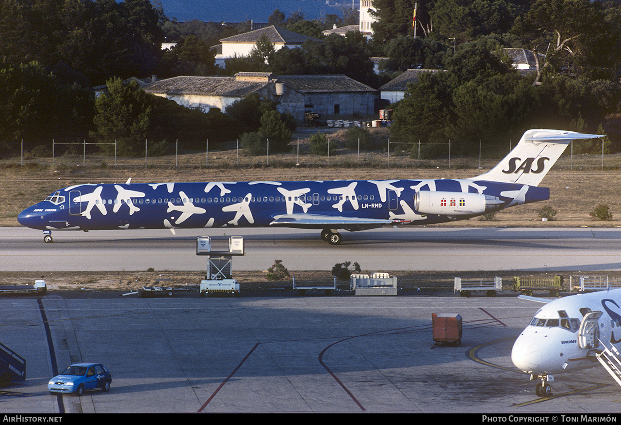 Aircraft Photo of LN-RMD | McDonnell Douglas MD-82 (DC-9-82) | Scandinavian Airlines - SAS | AirHistory.net #117462