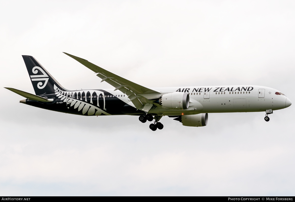 Aircraft Photo of ZK-NZN | Boeing 787-9 Dreamliner | Air New Zealand | AirHistory.net #117465