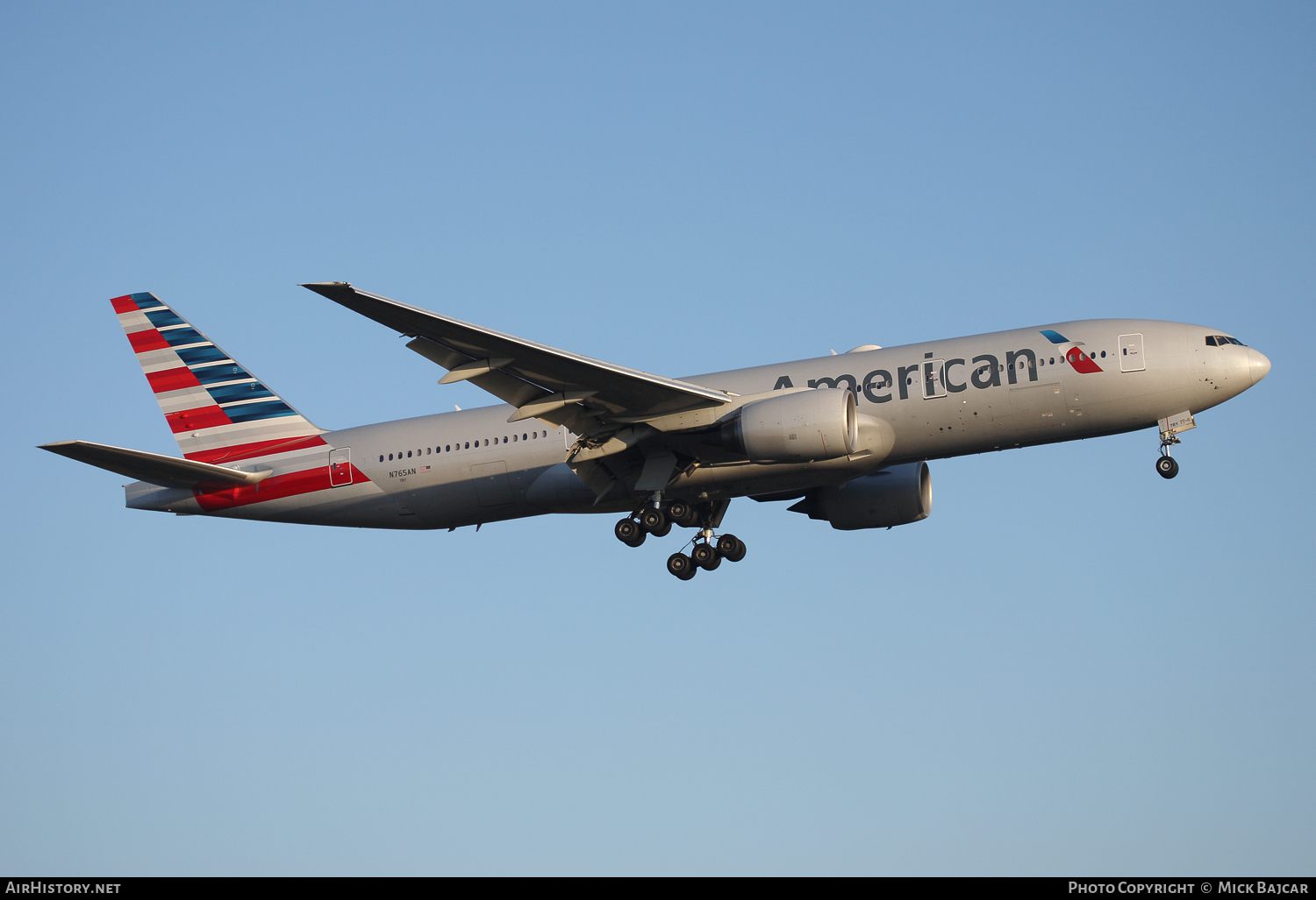 Aircraft Photo of N765AN | Boeing 777-223/ER | American Airlines | AirHistory.net #117491