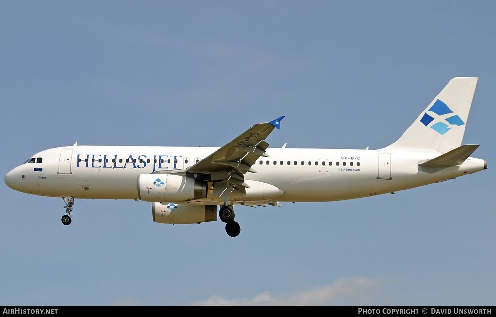 Aircraft Photo of SX-BVC | Airbus A320-232 | Hellas Jet | AirHistory.net #117561