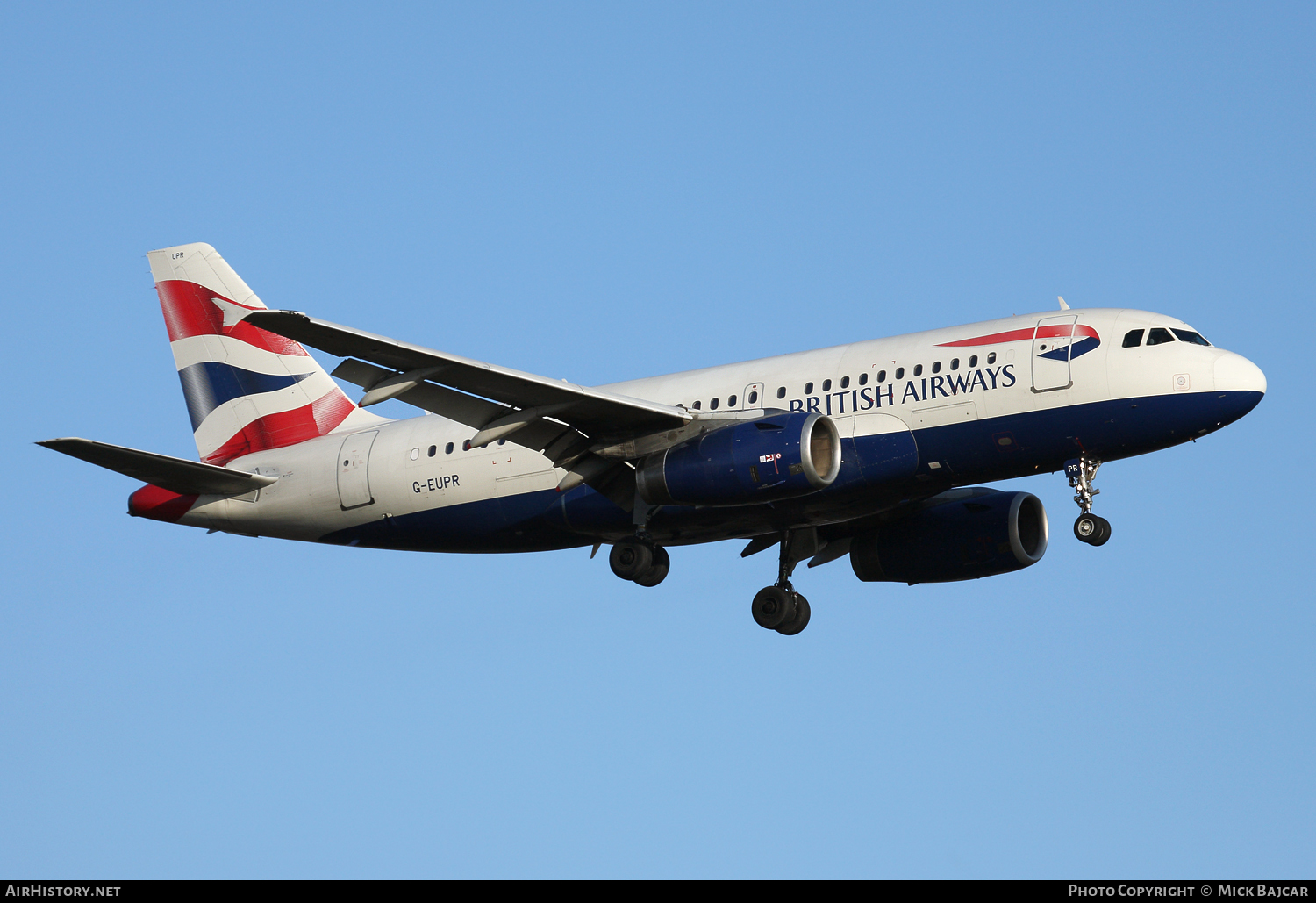 Aircraft Photo of G-EUPR | Airbus A319-131 | British Airways | AirHistory.net #117589